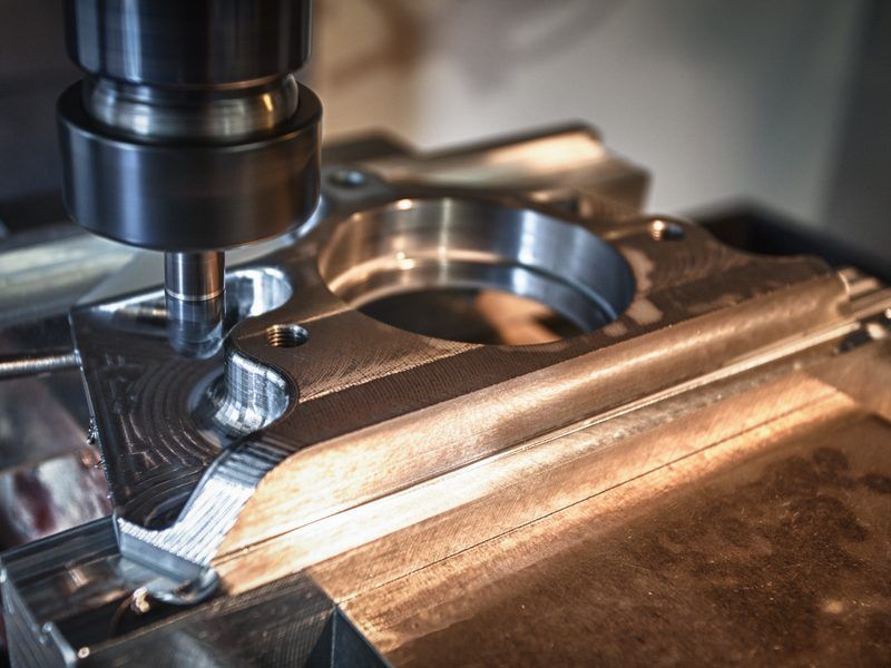 CNC machining a metal part