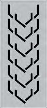 D32 Planer D-Chevron cleat pattern