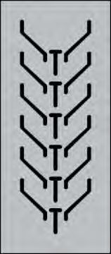 S25 Planer Chevron cleat pattern